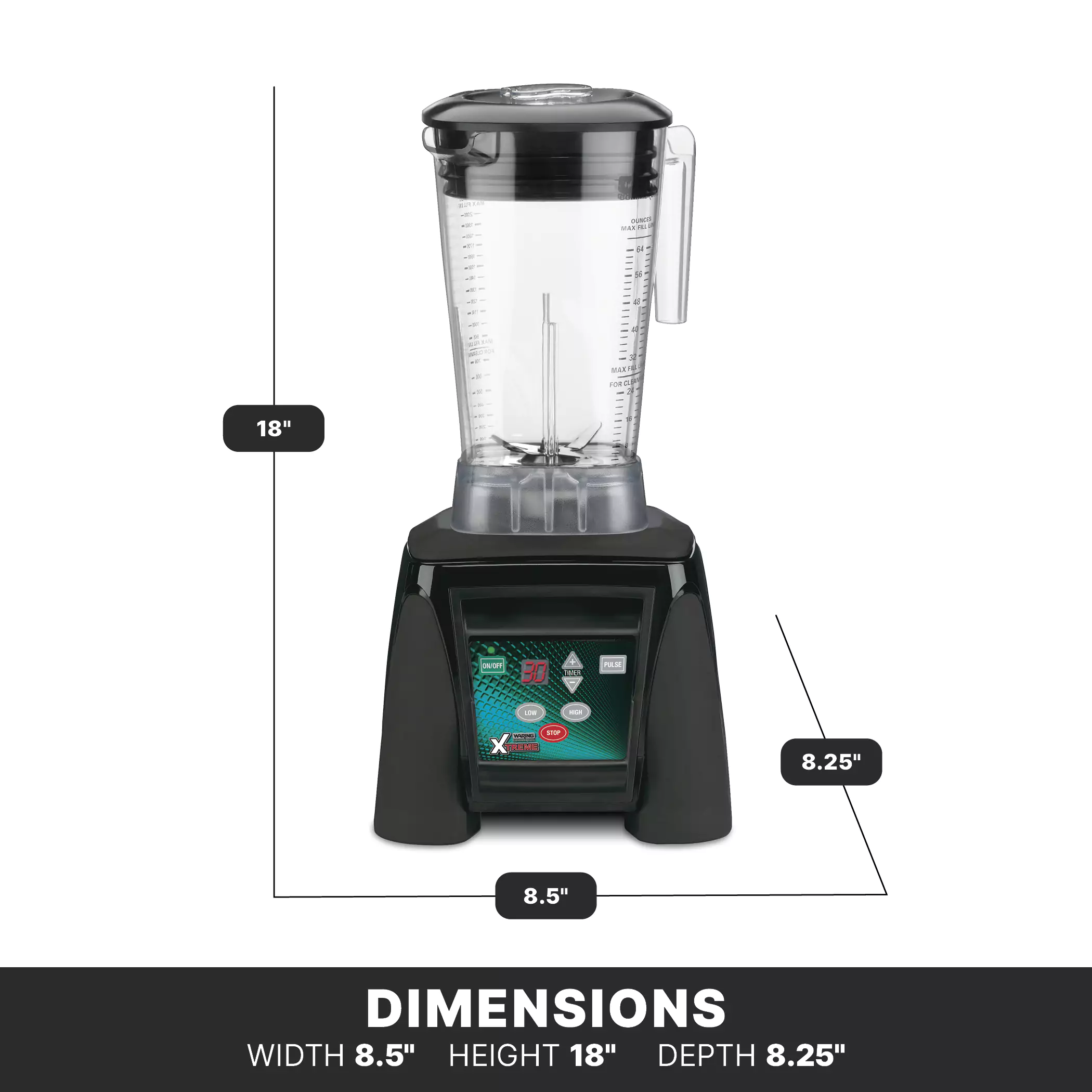 100％品質 Hi-Power Touchpad Blender | 64oz Copolyester | Waring その他